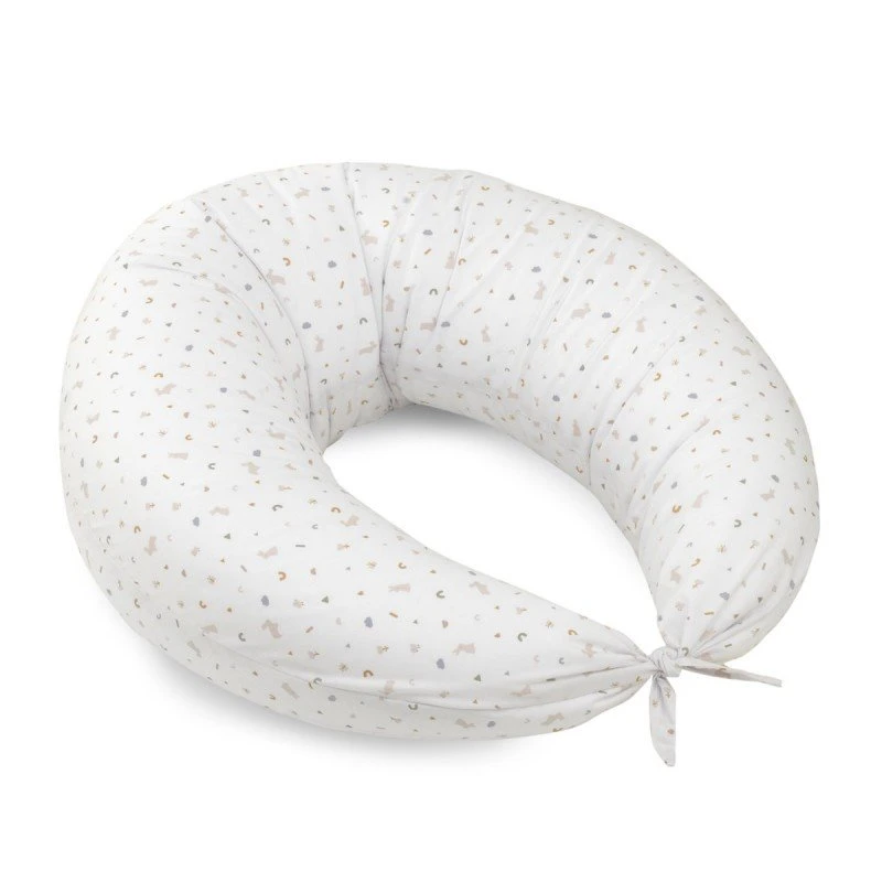 Cambrass Moon Nursing Pillow Rabbit Beige 80x185x16cm Pregnancy Breastfeeding Support - Cambrass