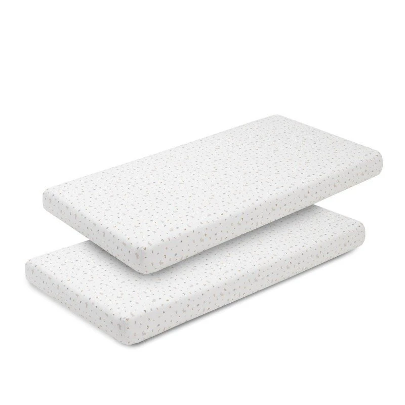طقم ملاءة سرير كامبريس للأطفال أرنب بيج مقاس 60، طقم من 2، 60x120x17 سم، قطن مصري 100% - كامبراس