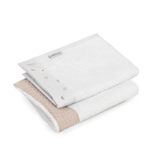 Cambrass Rabbit Beige TENCEL Baby Towel Set of 2, 25x35 cm, Soft Absorbent Cambrass Rabbit Beige TENCEL Baby Towel Set of 2, 25x35 cm, Soft Absorbent