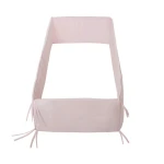 Cambrass Smooth E Powder Pink Cot Bumper 420 cm, Soft Protection for Baby's Cradle - Cambrass
