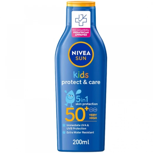 Nivea Sun Kids SPF 50+ Sunscreen Lotion 200ml - UVA/UVB Protection Nivea Sun Kids SPF 50+ Sunscreen Lotion 200ml - UVA/UVB Protection