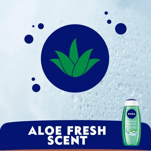 Nivea Care Fresh Aloe Vera Body Wash 250ml, Gentle Cleansing, Refreshing Scent - Nivea - Image 2
