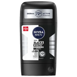 Nivea Black & White Invisible Deodorant Stick 72H Protection - 50ml