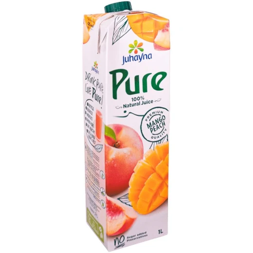 Juhayna Pure Peach & Mango Juice 1L - Refreshing & Natural Beverage Juhayna Pure Peach & Mango Juice 1L - Refreshing & Natural Beverage