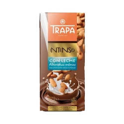 Trapa Gluten-Free Chocolate Bar with Almonds 175g - No Added Sugars