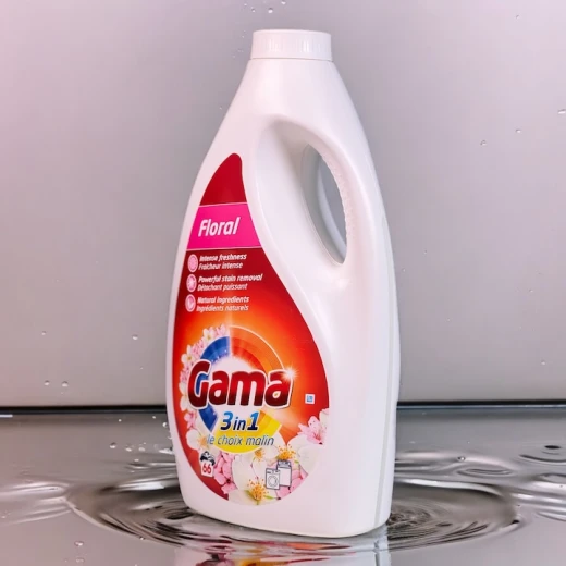 Gama Floral Liquid Laundry Detergent 3L - 66 Washes - Concentrated 3in1 - Gama - Image 2