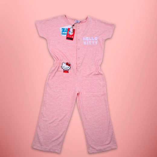 Zaitoon Hello Kitty Jumpsuit for Girls - 2 Years - Soft Cotton - Zaitoon - Image 3