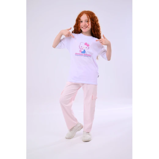 Zaitoon Hello Kitty 2-Piece Outfit Set for Girls - 4 Years Old Zaitoon Hello Kitty 2-Piece Outfit Set for Girls - 4 Years Old
