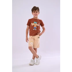 طقم أبطال الكرة: طقم من قطعتين للأولاد - سنتان من زيتون
