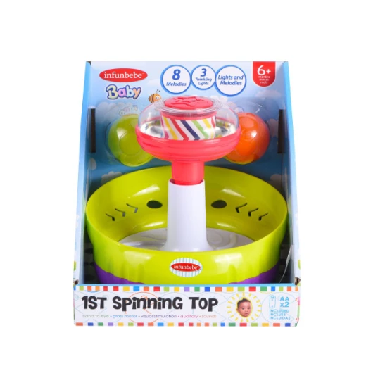 Infubebe Baby Ball Spinner Toy 20cm - Colorful & Fun for Babies Infubebe Baby Ball Spinner Toy 20cm - Colorful & Fun for Babies