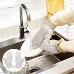 قفاز تنظيف الأواني السلكي من ماجيك بروفايدرز قطعة واحدة قفازات مطبخ متعددة الاستخدام مقاومة للماء والحرارة عازلة للحرارة لتنظيف الجلي والأواني الصعبة أداة تنظيف منزلية متينة قابلة لإعادة الاستخدام - دار المطبخ
