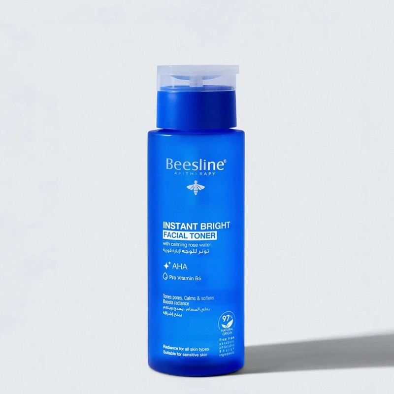 BeeslineInstant Bright Facial Toner 200ml – Refreshing & Brightening Toner for All Skin Types | Tightens Pores & Evens Skin Tone - Beesline