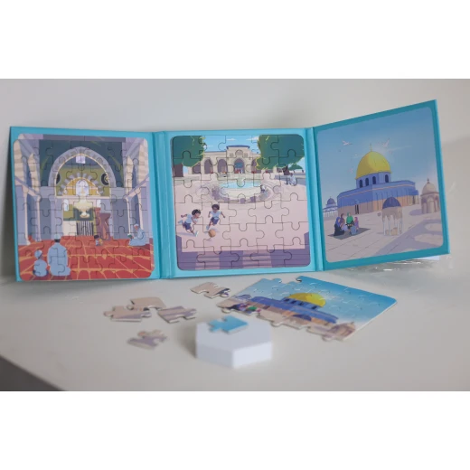 Zaytoon Magnetic Puzzle Book - Adventure in Al-Aqsa (3 Levels) - Zaitoon - Image 3