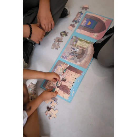 Zaytoon  Magnetic Puzzle Book – Adventure in Jerusalem 3 Levels - Zaitoon - Image 3