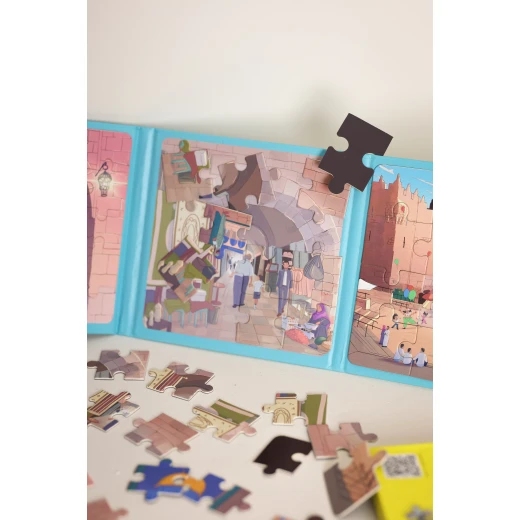 Zaytoon  Magnetic Puzzle Book – Adventure in Jerusalem 3 Levels - Zaitoon - Image 5