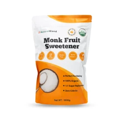 Urganica Naturalblend Monk Fruit Sweetener- Organic- Keto Friendly - Zero Calories -1000g Natural sugar Alternative
