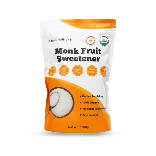 Urganica Naturalblend Monk Fruit Sweetener- Organic- Keto Friendly - Zero Calories -1000g Natural sugar Alternative