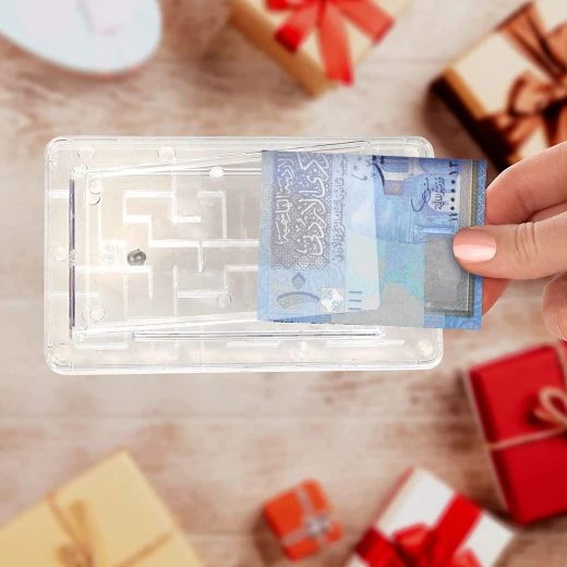 Lafita Money & Gift Card Maze Puzzle. Fun and engaging maze for kids requires them to "unlock" their cash or gift card (Blue) - Lafita - Image 2