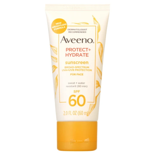 Aveeno Protect + Hydrate Face Sunscreen Lotion with SPF 60 (60 ml) - Aveeno - Image 2