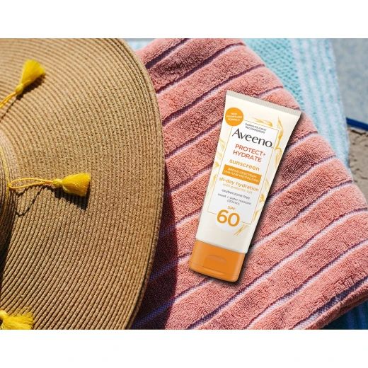 Aveeno Protect + Hydrate Face Sunscreen Lotion with SPF 60 (60 ml) - Aveeno - Image 3