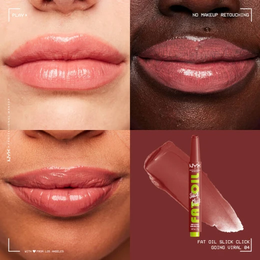 NYX Professional Makeup Fat Oil Lip Balm, Shade 04 Pink, Hydrating Glossy Lip Balm with Lightweight Formula, Natural Shine, 2g - Nyx professional makeup - Image 3