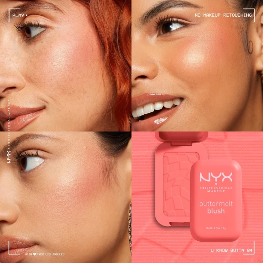 NYX Professional Makeup Buttermelt Powder Blush, up to 12H Wear,  -shade  U Know Butta 5 g - Nyx professional makeup - Image 2