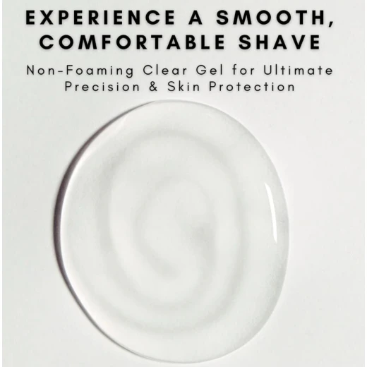OMWAH Clear Shaving Gel 16.9oz with Vitamin E – Sensitive Skin Formula, Smooth Glide, Razor Burn Protection, Barber & Home Use - Omwah - Image 3