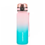UZSPACE Sports Plastic Water Bottle 500 ml Pink and Cyan, One Piece - Uzspace