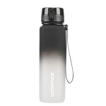 UZSPACE Sports Plastic Water Bottle 1000 ml Black and White, One Piece - Uzspace