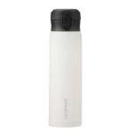 UZSPACE Stainless Steel Thermal Water Bottle 500 ml with Leak-Proof Lid in White color - Uzspace