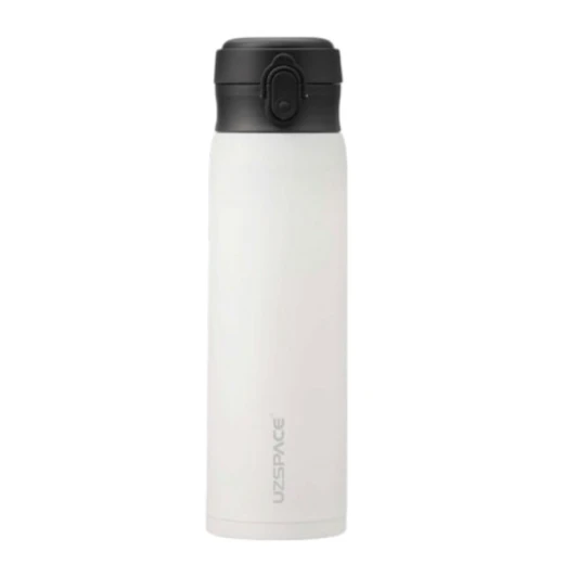 UZSPACE Stainless Steel Thermal Water Bottle 500 ml with Leak-Proof Lid in White color - Uzspace - Image 2