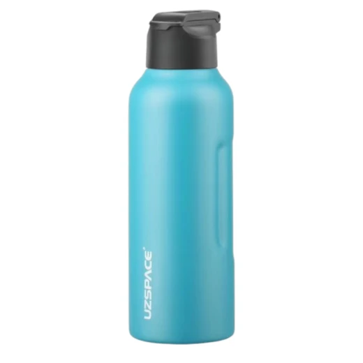 UZSPACE Stainless Steel Thermal Water Bottle with Leak-Proof Lid  with a 550 ml in Cyan color - Uzspace - Image 2