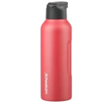 UZSPACE Stainless Steel Thermal Water Bottle with Magnetic Leak-Proof Lid  with a 550 ml in Red color - Uzspace