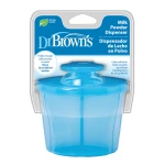 Dr. Brown’s Baby Formula Dispenser with Snap-On Lid for On-the-Go Feedings, blue  - Dr. Brown's