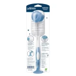 Dr. Brown’s Baby Bottle Brush with Suction Cup Stand and Nipple Cleaner, Blue, BPA Free - Dr. Brown's
