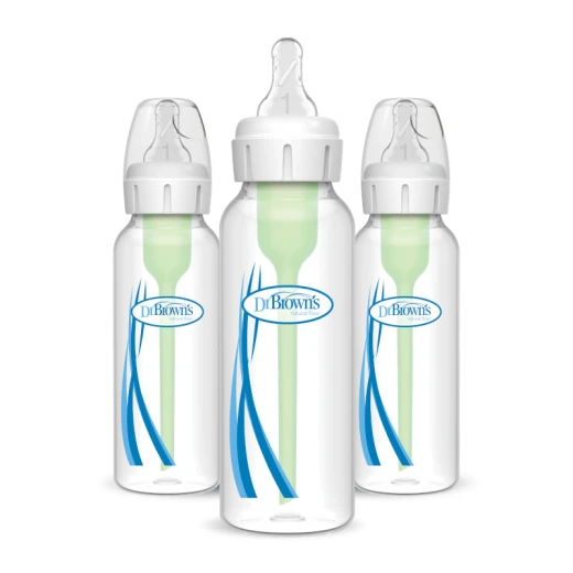 Dr. Brown's Plastic Narrow-Neck Options+ Bottle, 8 oz/250 ml, 3-pack - Dr. Brown's - Image 2