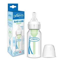 Dr. Brown's Plastic Narrow-Neck Options+ Bottle, 4 oz/120 ml, 1-pack