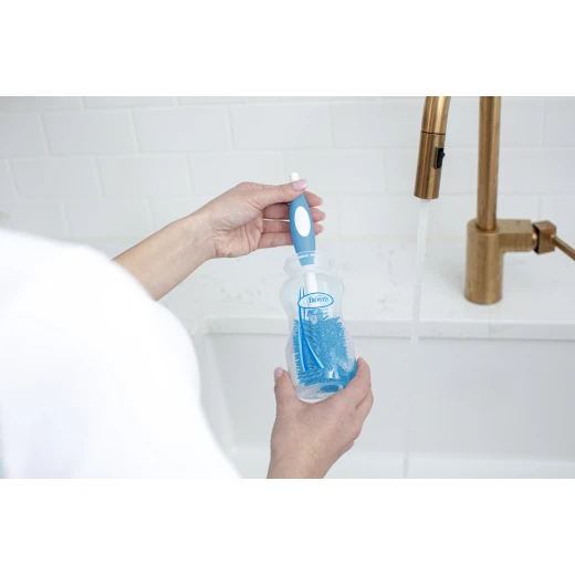 Dr. Brown’s Soft Touch Silicone Bottle Brush - Blue - Dr. Brown's - Image 6