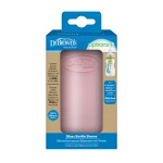 Dr.Browns Wide -Neck Glass Bottle Silicone Sleeve , 9oz / 270ml , Pink ,  1-pack - Dr. Brown's