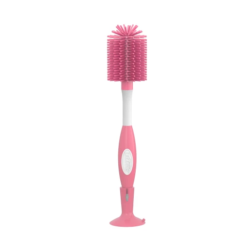 Dr. Brown’s Soft Touch Silicone Bottle Brush - Pink - Dr. Brown's - Image 2