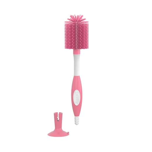 Dr. Brown’s Soft Touch Silicone Bottle Brush - Pink - Dr. Brown's - Image 3