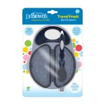 Dr.Brown's Travel Fresh™ Bowl & Snap-in Spoon, Dark Blue, 1-Pack - Dr. Brown's