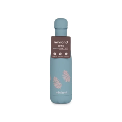 Miniland Thermal Stainless Steel Bottle 500ml – TERRA 2, Double Wall Vacuum Insulated Bottle, Keeps Drinks Hot and Cold for Longer, Leakproof Durable Design, Lightweight Portable Thermos for Daily Use, Travel and School - Miniland - Image 3