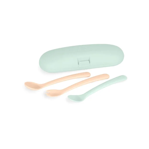 Miniland Cutlery Set of 3pcs , high-quality materials, designed for safe and long-lasting use Miniland Cutlery Set of 3pcs , high-quality materials, designed for safe and long-lasting use