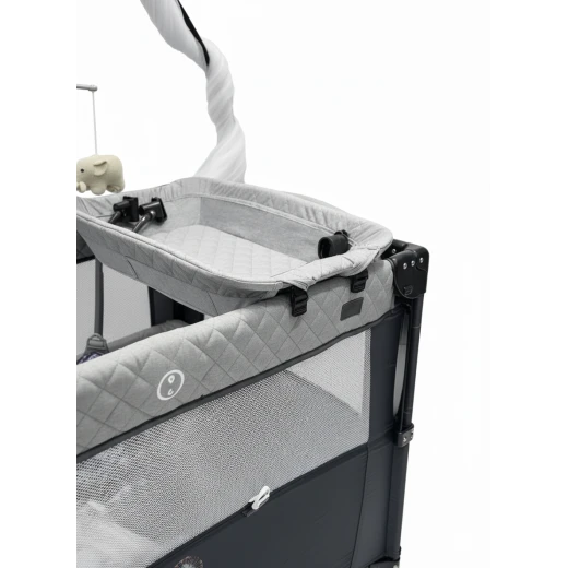 Burbay Baby Bed Next2Me – With Wheels and Vibration, 125×65×82 cm, Adjustable Co-Sleeping Crib, Safe and Convenient for Newborns and Infants - Burbay - Image 3