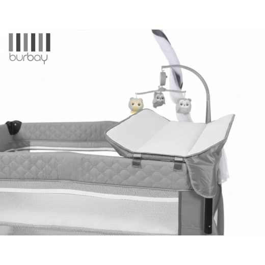 burbay | burbay baby bed next2me , wheels , vibrating , foldable , Foldable Baby Bed with Vibration Function , comfortable - Burbay - Image 2