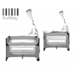 burbay | burbay baby bed next2me , wheels , vibrating , foldable , Foldable Baby Bed with Vibration Function , comfortable - Burbay