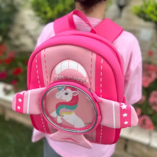 حقيبة ظهر يونيكورن كارتون للأطفال لرياض الأطفال من جينيس وورلد - جنيو ورلد - Image 5