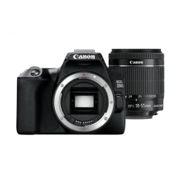 Canon EOS 250D DSLR Camera Black with EF-S 18-55mm  Lens