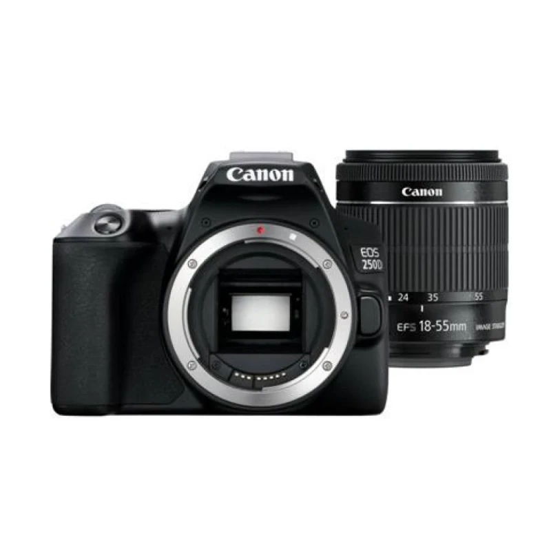 Canon EOS 250D DSLR Camera Black with EF-S 18-55mm  Lens - Canon